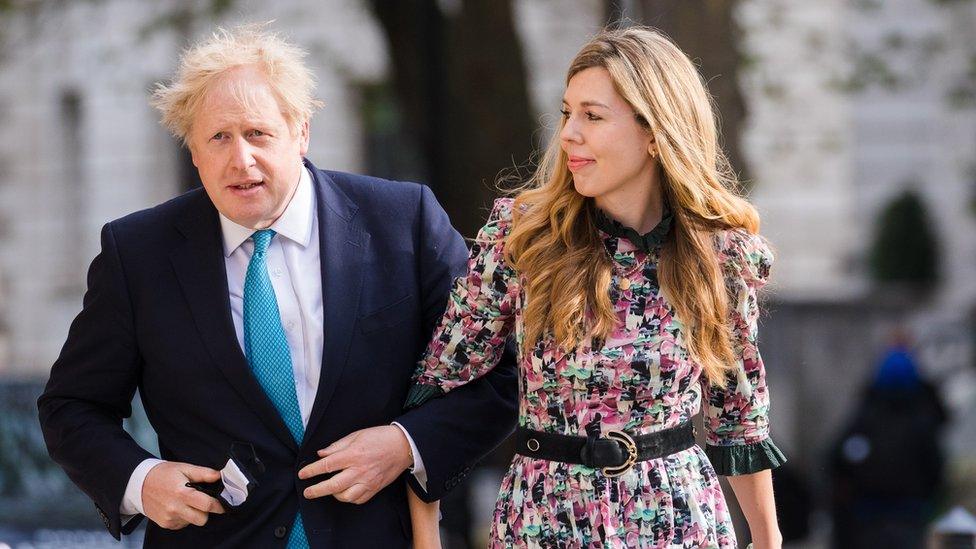 Boris Johnson and Carrie Symonds