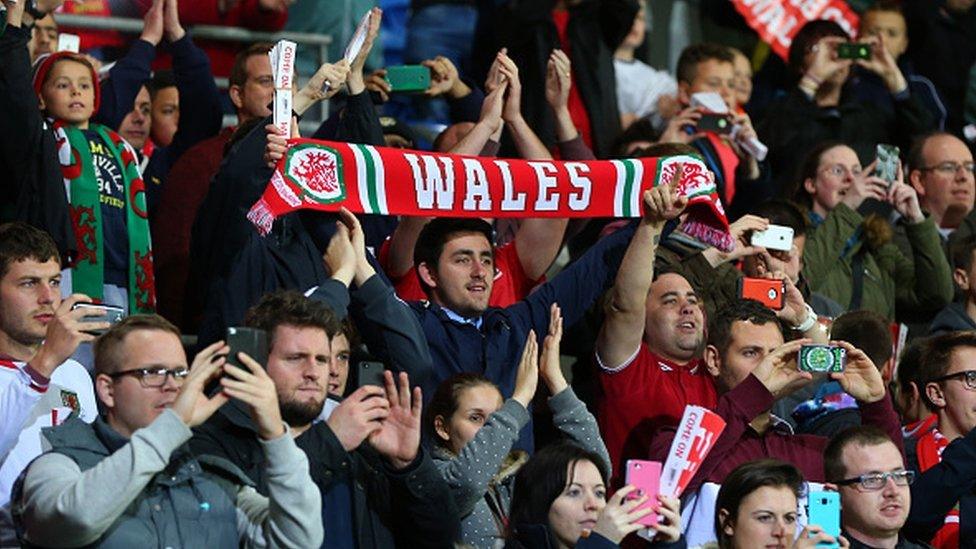 Wales football fans