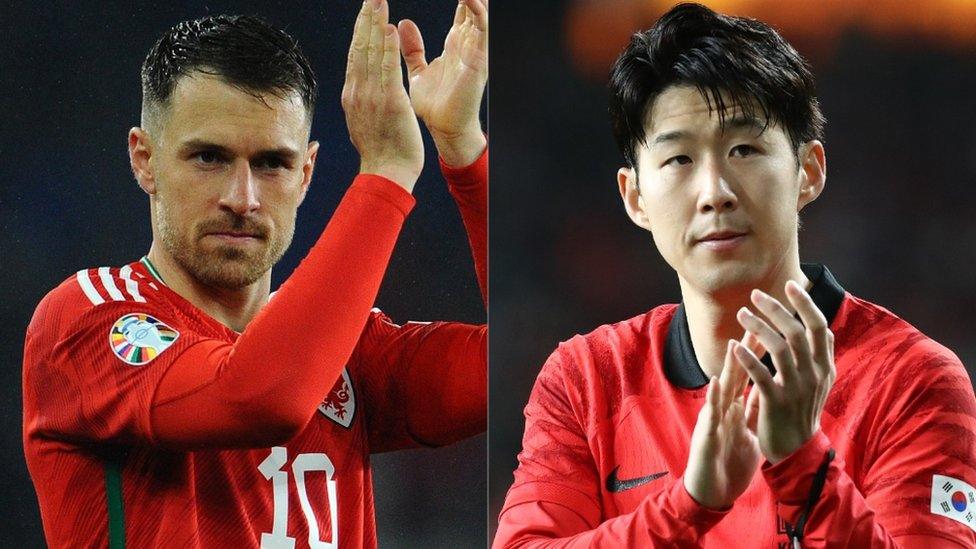 Aaron Ramsey a Son Heung-Min