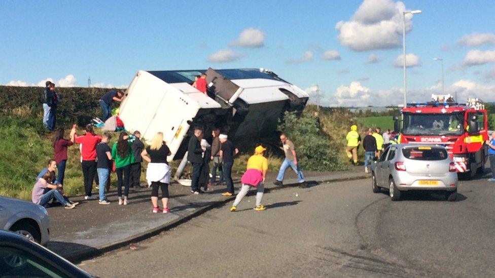 Rangers bus crash