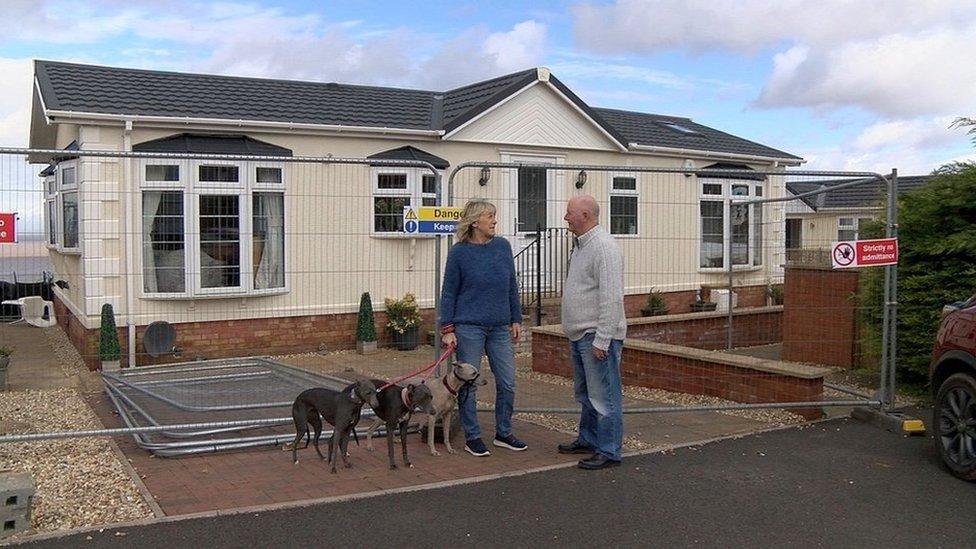 West Bay caravan park in Watchet