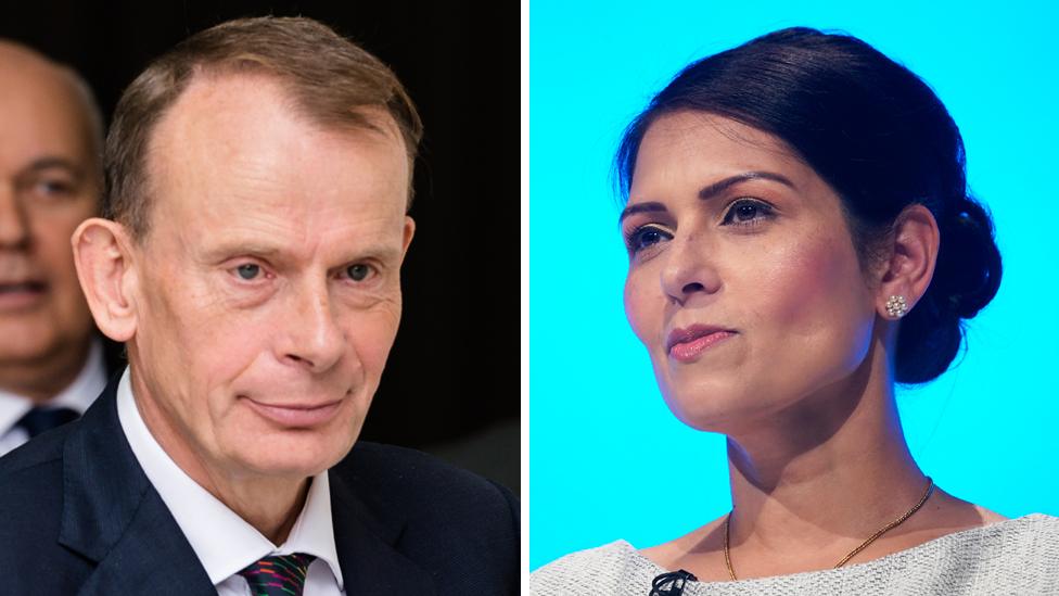 Andrew Marr and Priti Patel