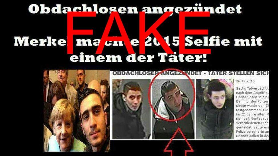 False allegation linking Modamani to attack on a Berlin homeless man