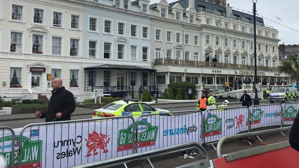 Police in Llandudno