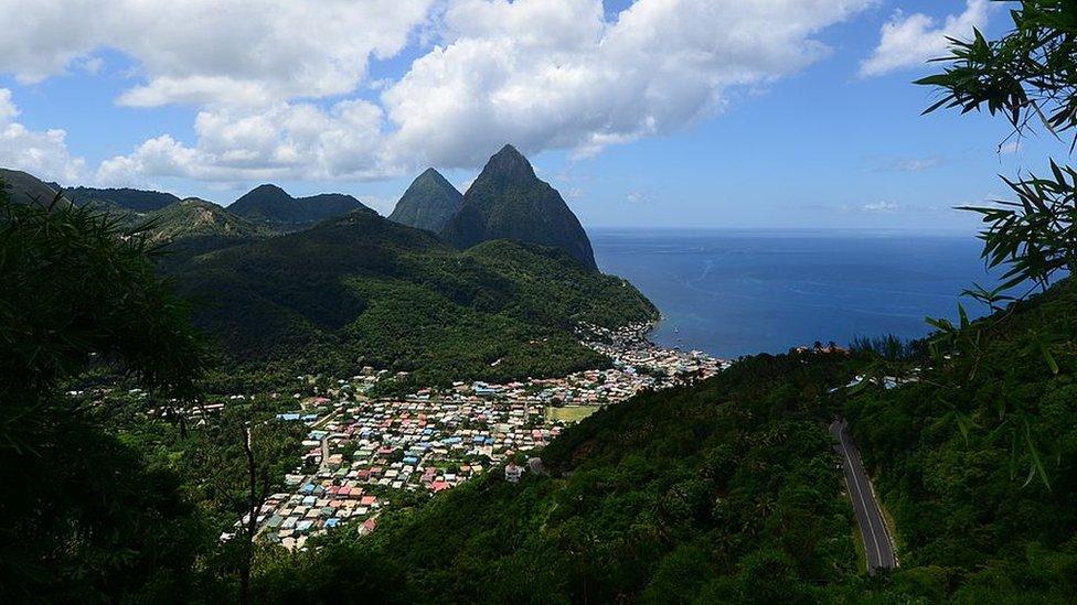 The Pitons of Saint Lucia