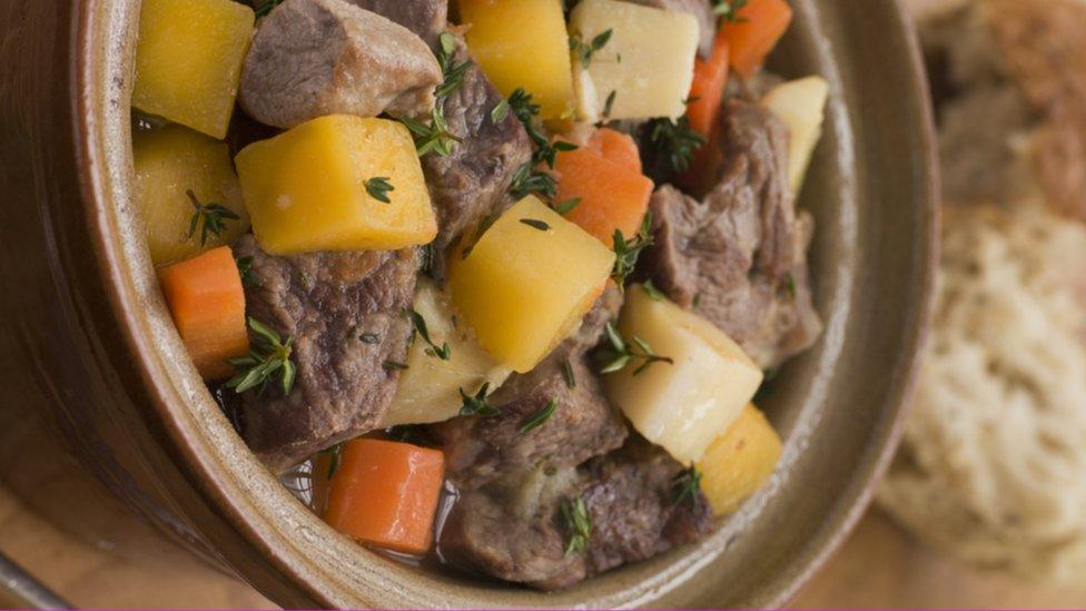 Bowl of lamb cawl