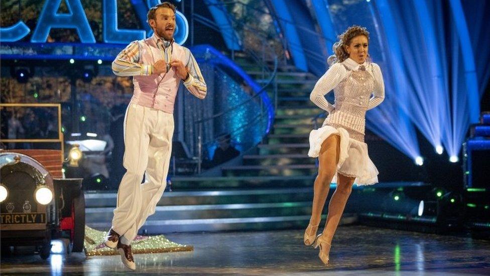 JJ Chalmers and Amy Dowden dancing on series 18 of Strictly Come Dancing