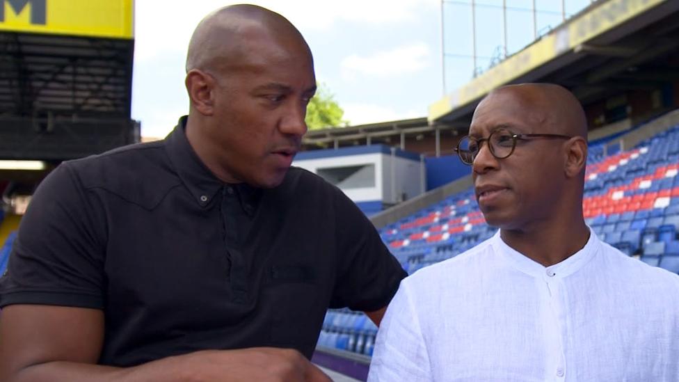 Dion Dublin and Ian Wright