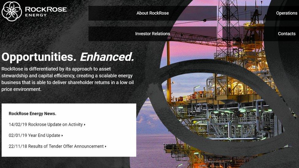 RockRose Energy website