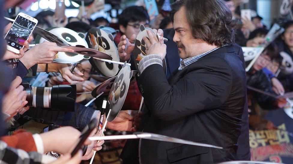 Actor Jack Black attends the premiere for Kung Fu Panda 3 on 20 January 20, 2016 in Seoul, South Korea