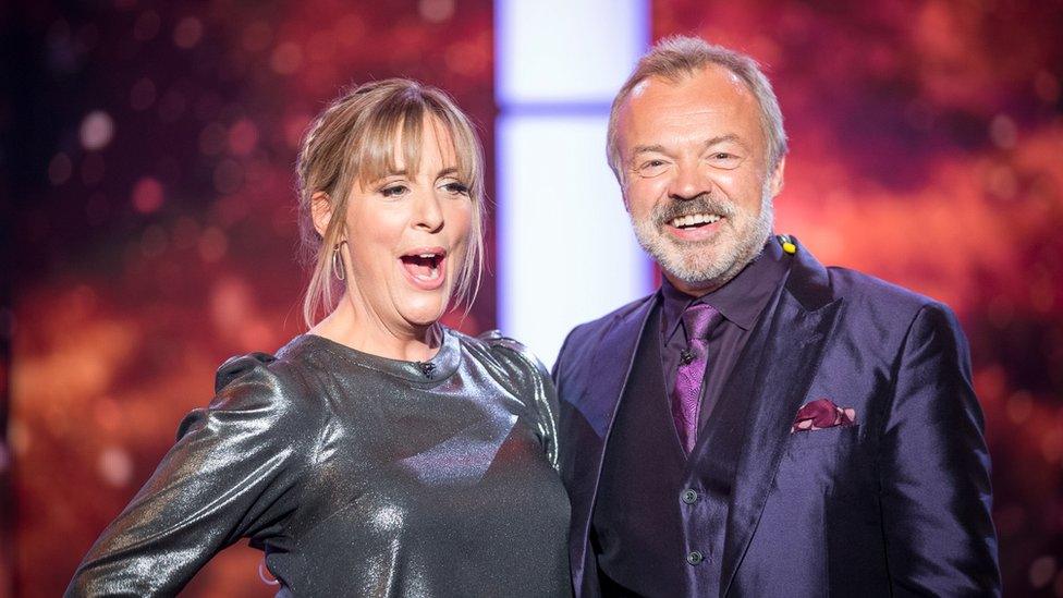 Mel Giedroyc and Graham Norton