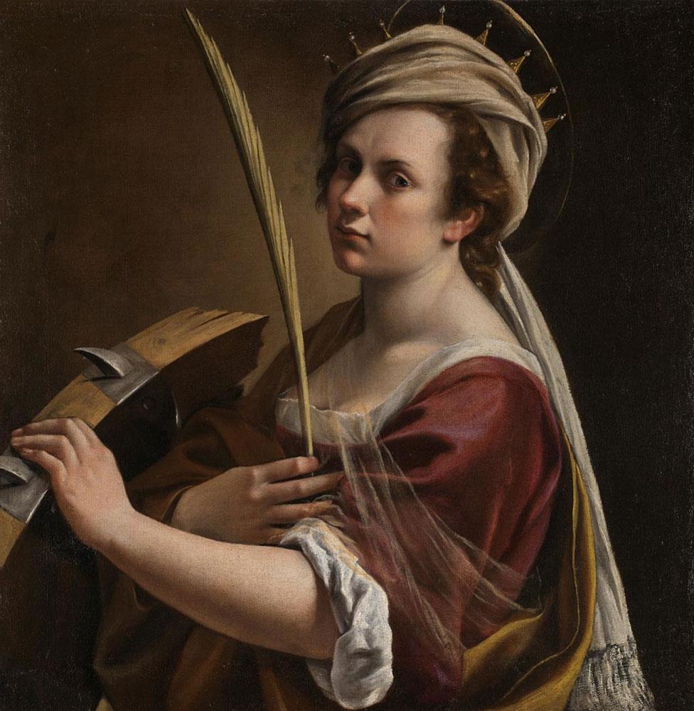 Self Portrait as Saint Catherine by Artemisia Gentileschi