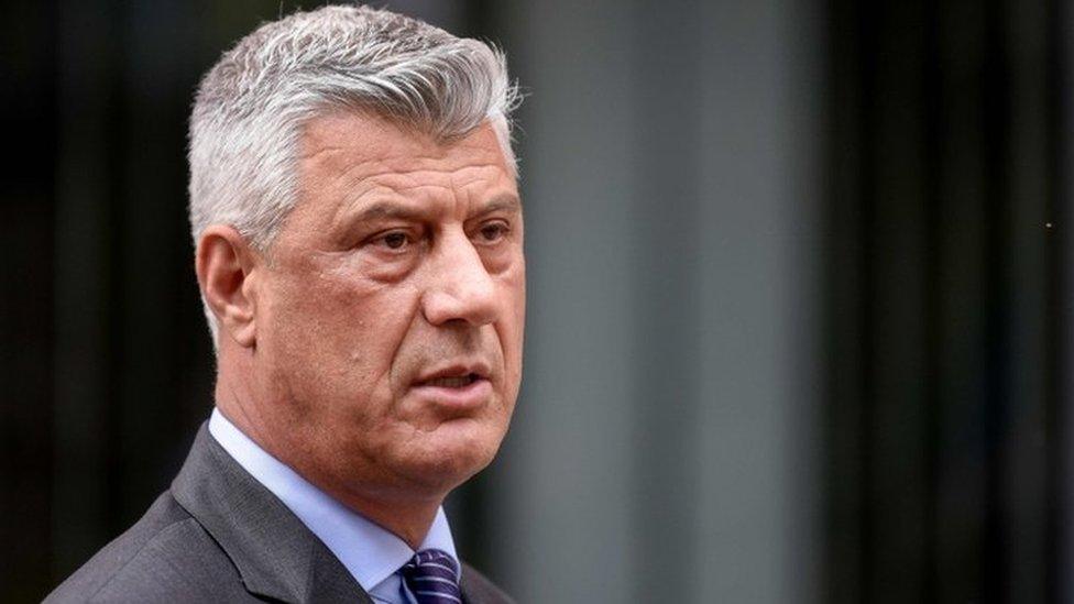 President Hashim Thaci of Kosovo