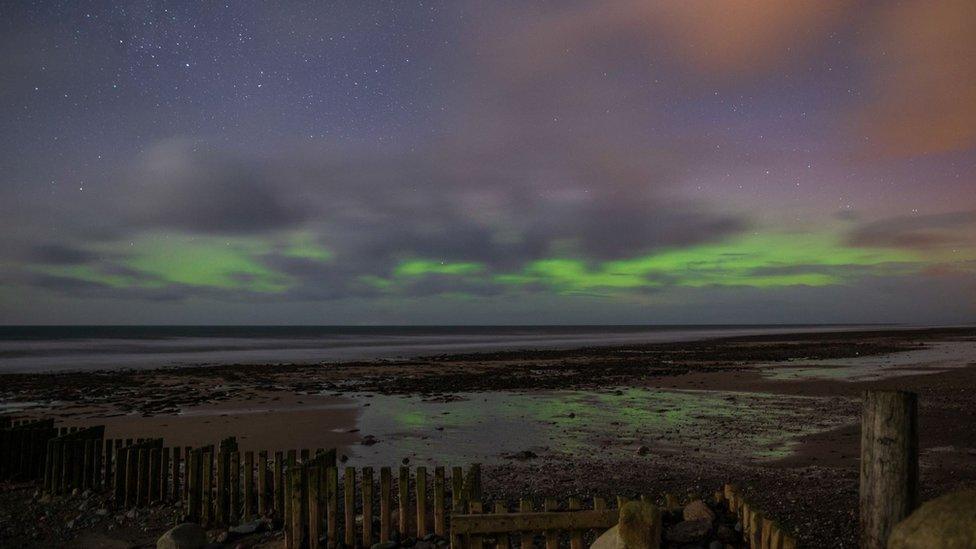 Northern lights from Glen Mooar