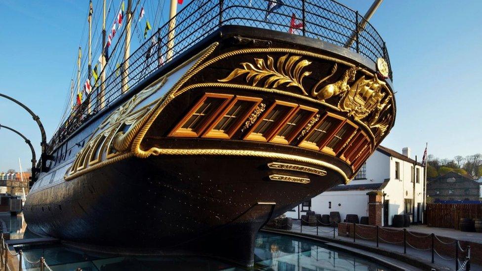 SS Great Britain today, view of the bow