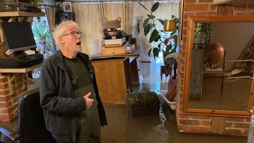 Flooding in Highley