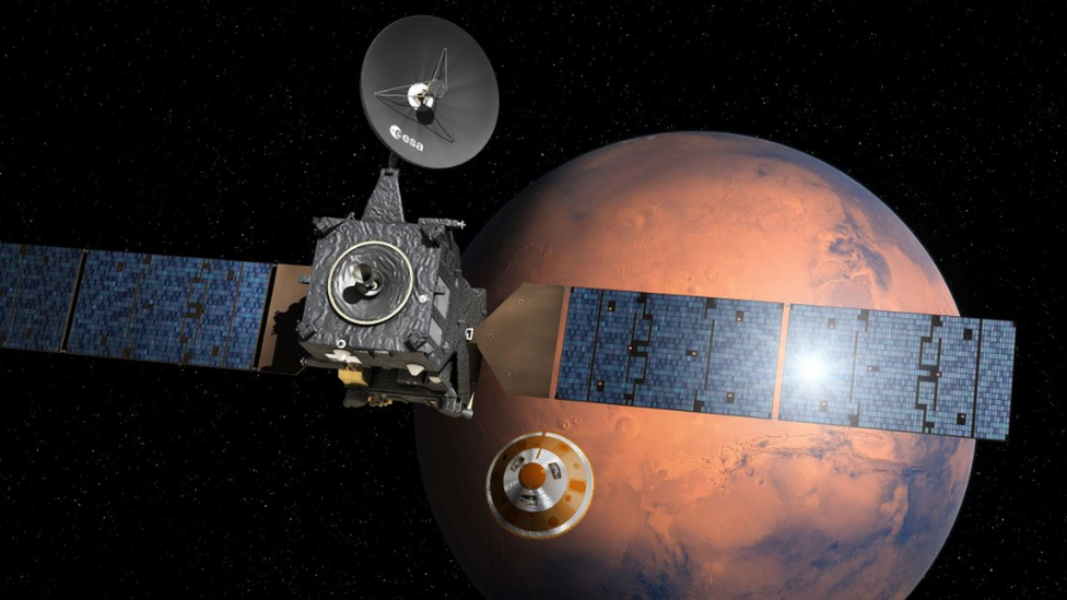 An ESA Satellite and Mars