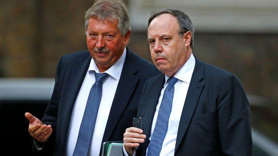 DUP MPs Sammy Wilson and Nigel Dodds