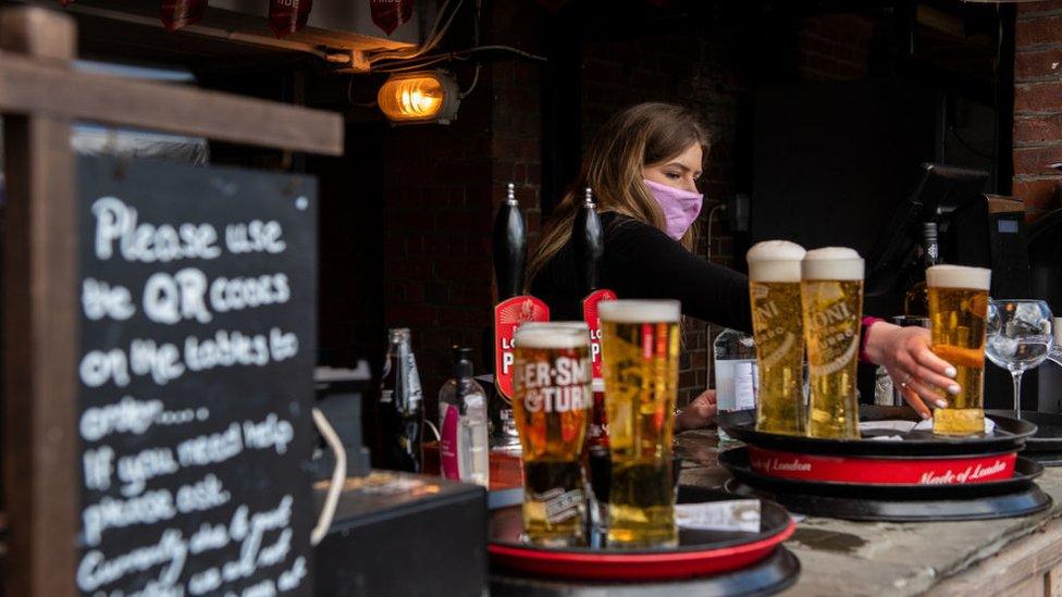 beer on bar