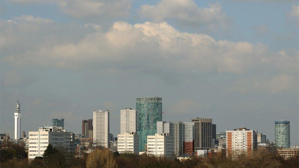 Birmingham City skyline