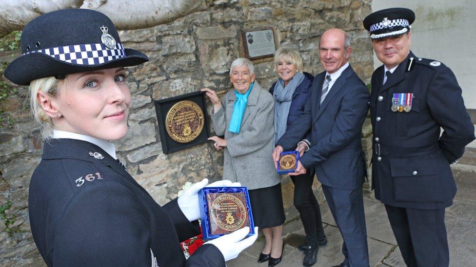 Unveiling of memorial plaque