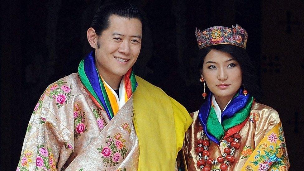 The king of Bhutan