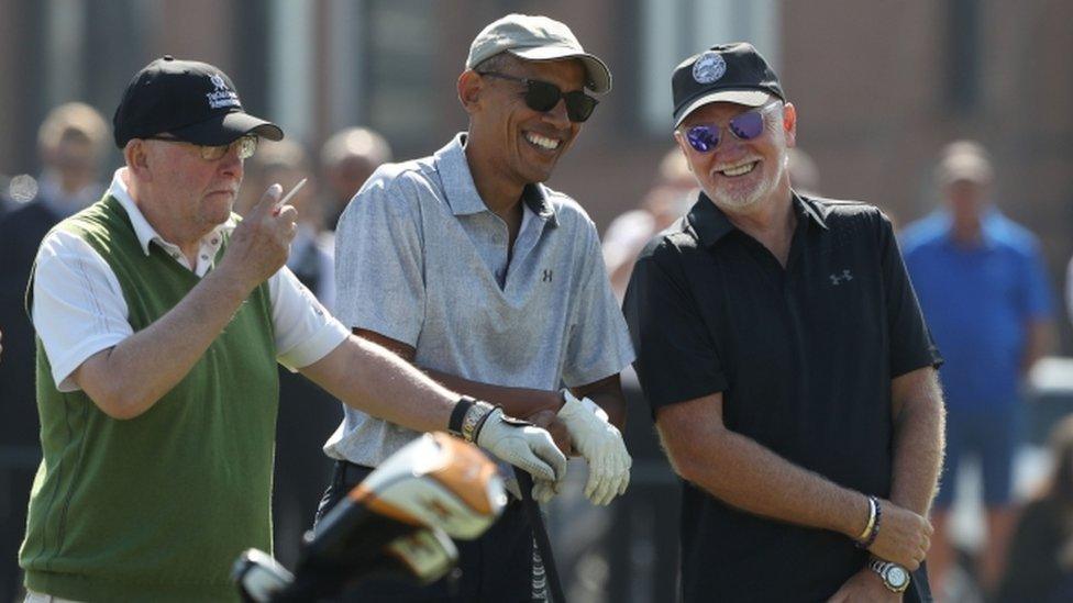 Obama at St Andrews