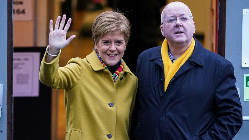 Nicola Sturgeon and Peter Murrell