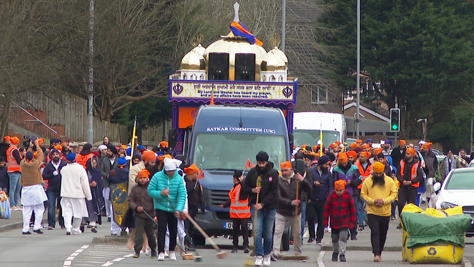 Swansea's Nagar Kirtan parade