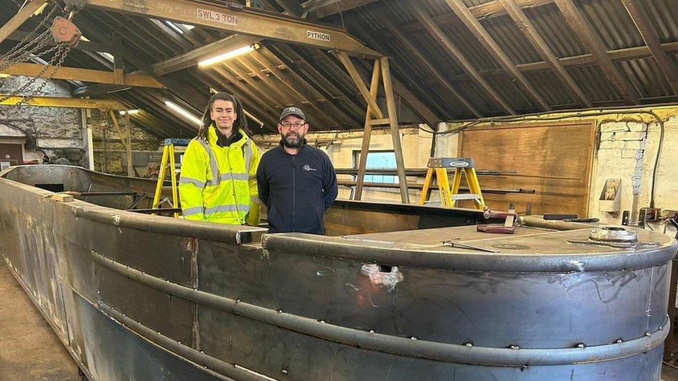 Tom Jeffery (left) and Tom Malone of Sutton Boat Trips