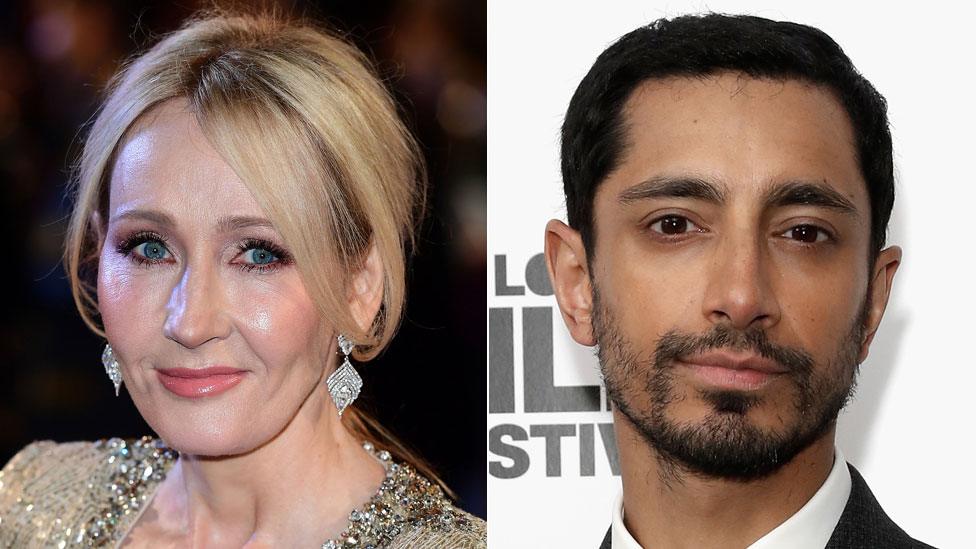 JK Rowling and Riz Ahmed