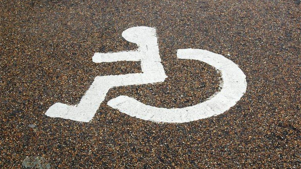 Disabled parking spot