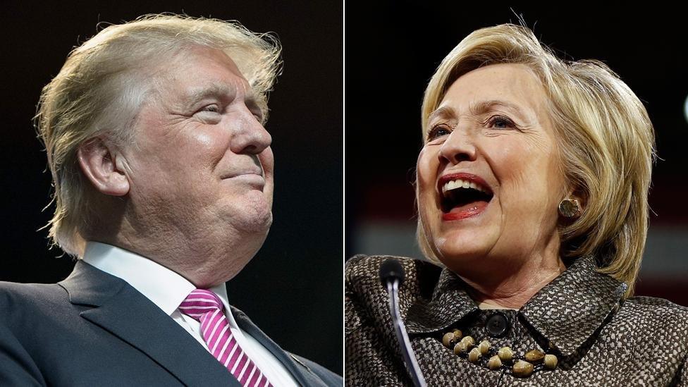 Donald Trump and Hillary Clinton