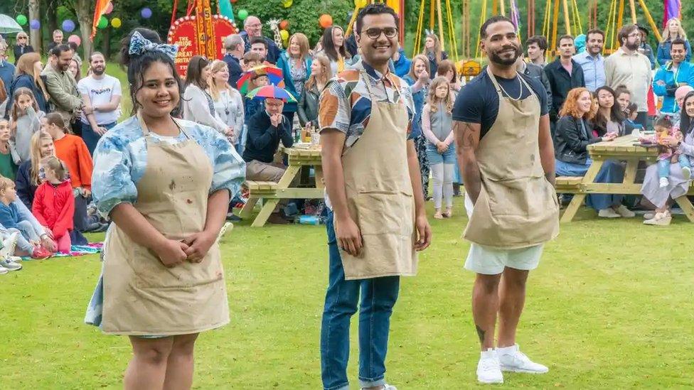 Abdul, Sandro and Syabira Bake Off finalists