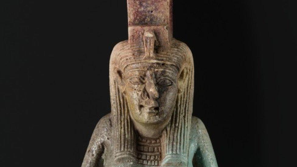 Isis god sculpture