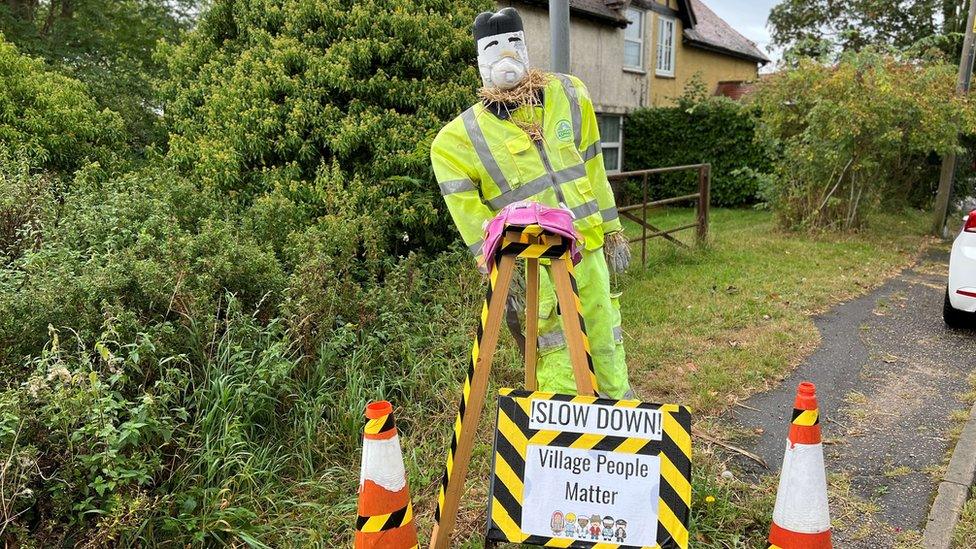 A scarecrow in Easthorpe, Colchester