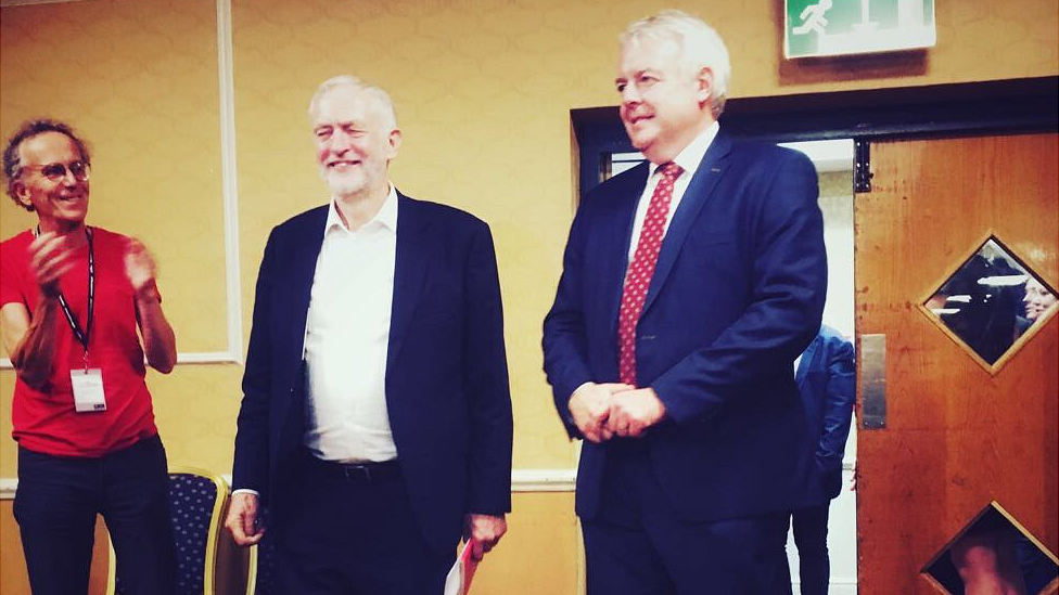 Jeremy Corbyn and Carwyn Jones