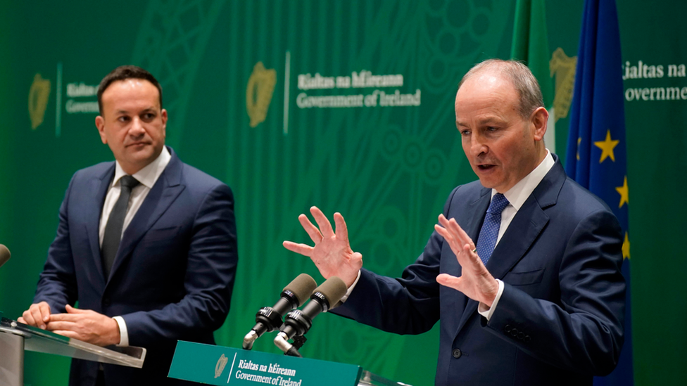 Leo Varadkar and Micheál Martin