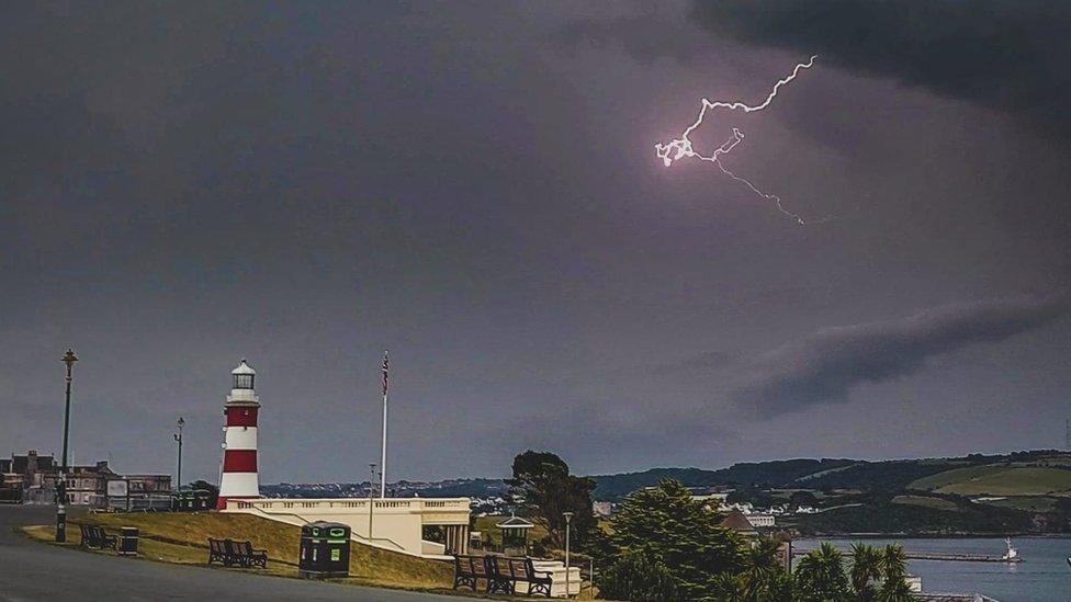 Lightning in Plymouth