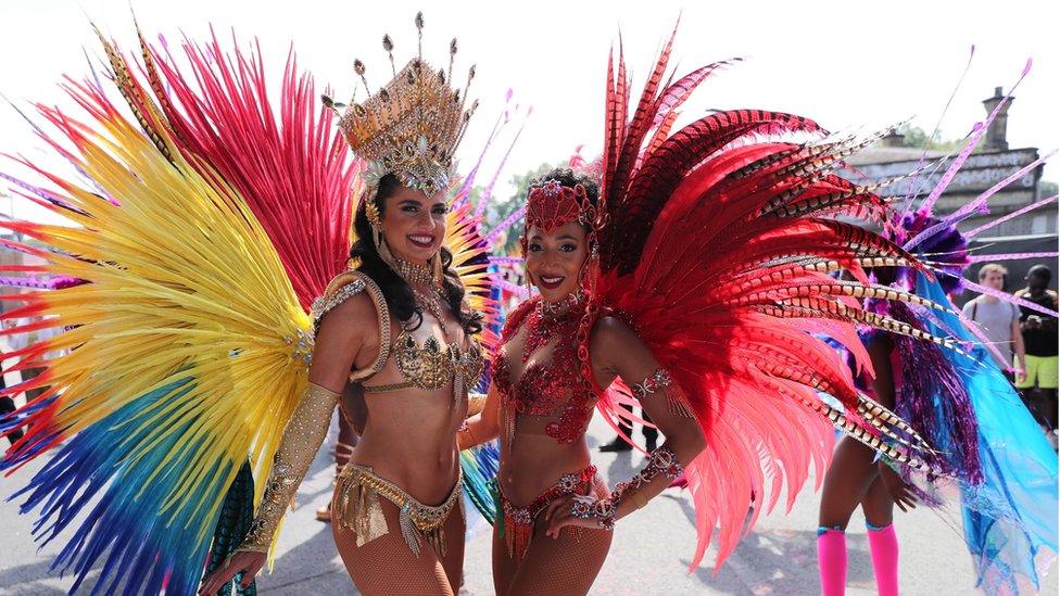 Performers at Notting Hill carnival