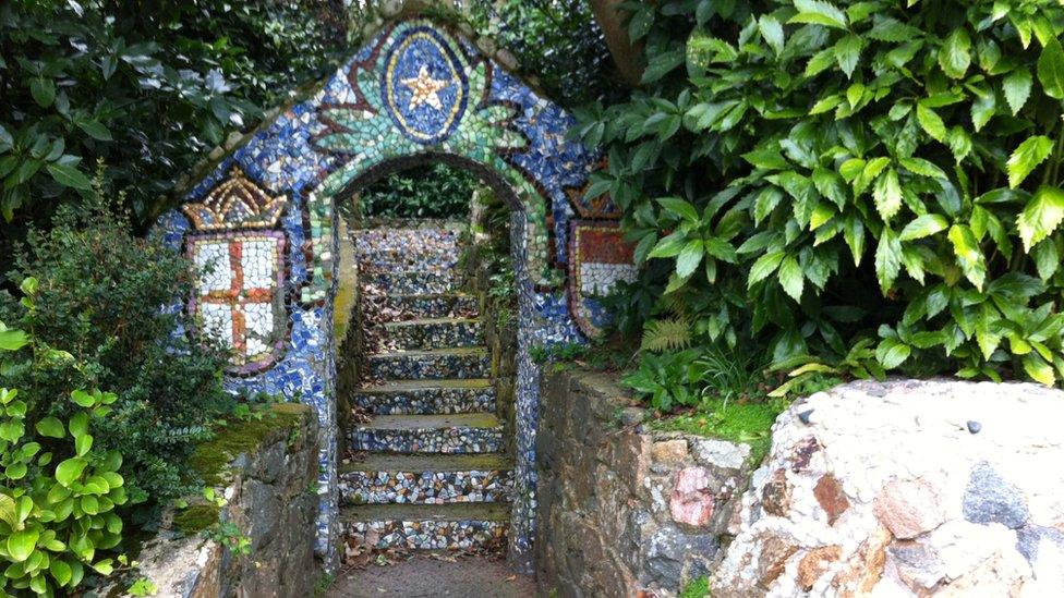 Archway in the grounds of the Little Chapel