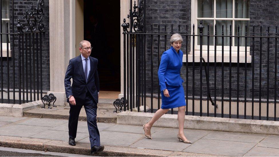 Prime Minister Theresa May and her husband Philip