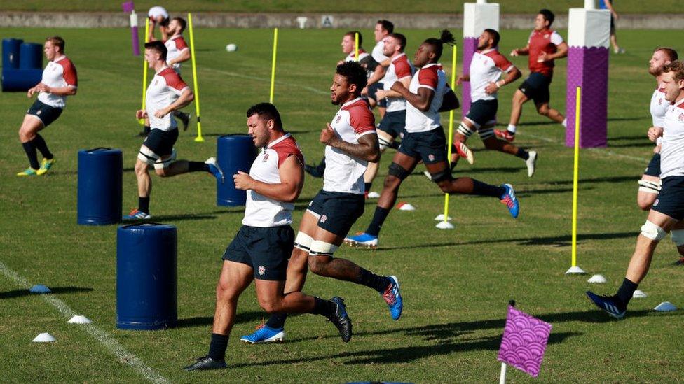 England squad training