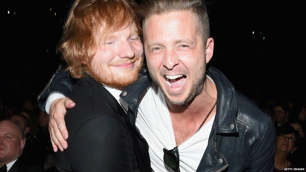 Ed Sheeran and Ryan Tedder