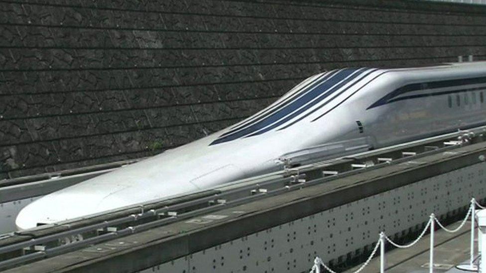 Maglev train in Japan