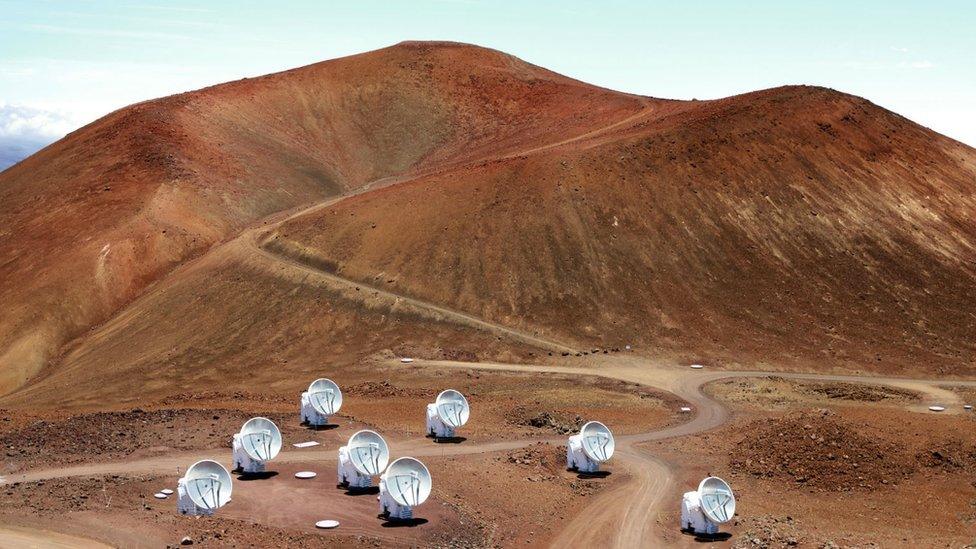 Satellites on Mauna Kea