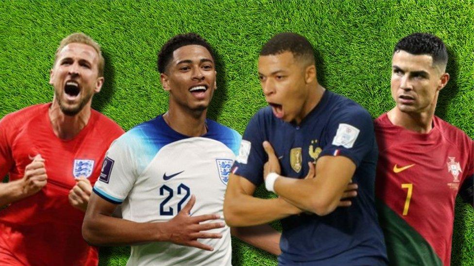 Kane, Bellingham. Mbappe and Ronaldo