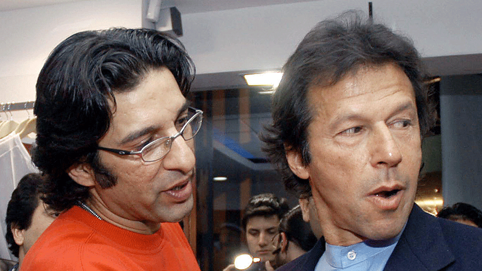 Wasim Akram and Imran Khan