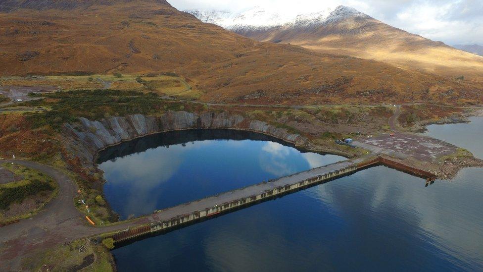 Aerial view of Kishorn