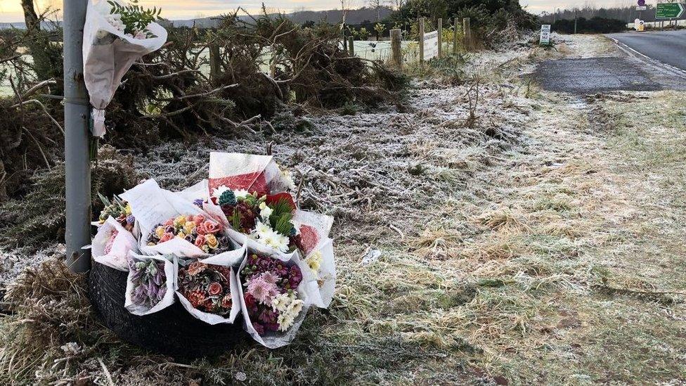 Floral tributes to Gregor McIntosh